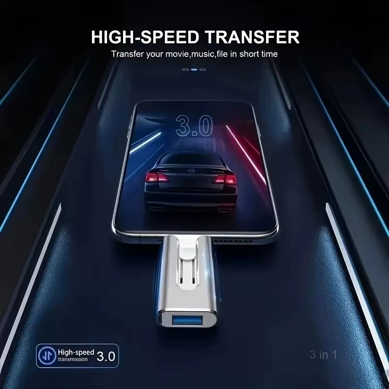 Pen Drive de Celular 4 em 1 - Multi Operacional